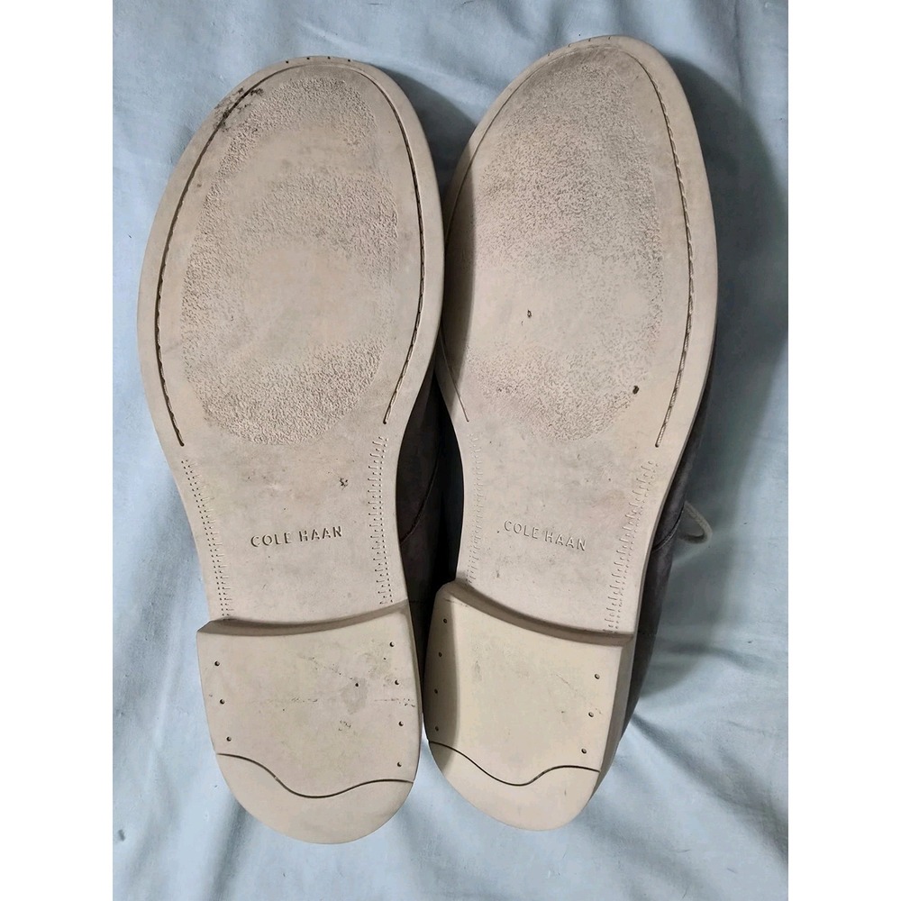 Cole Haan Grey Wash Distressed Leather Chukka Boots Size 12M - Picture 2 of 7
